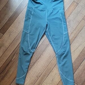 Zyia Blue High-Waisted Leggings